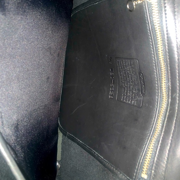 Vintage Leather Coach Messenger Bag Two Front Pockets - Picture 4 of 6